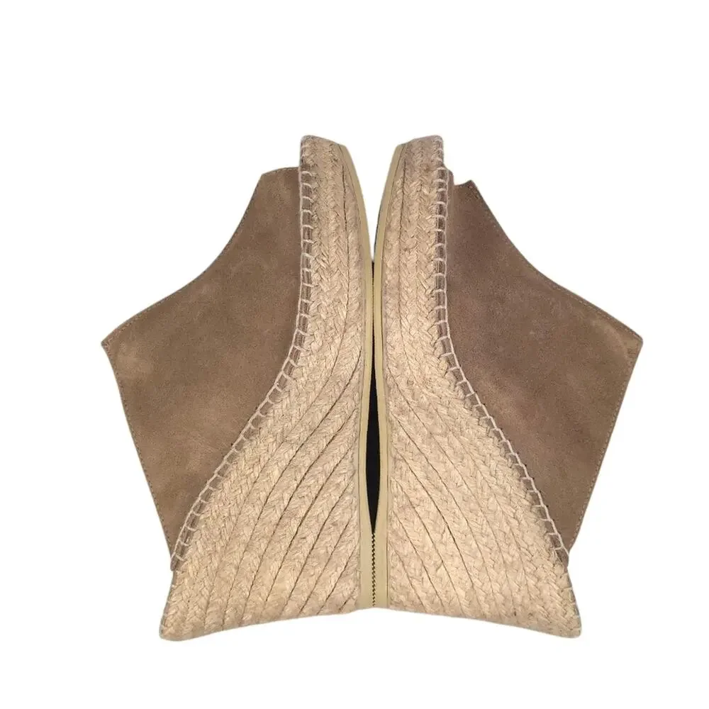 Andre Assous Cici Espadrille Wedge Sandal Dark Beige